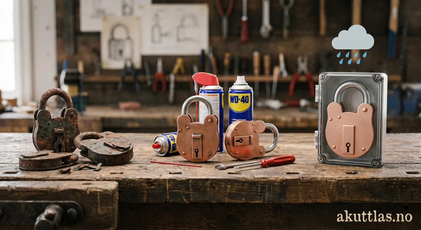 Kopperlager med tegn på låsning og slitasje fra industrielt utstyr