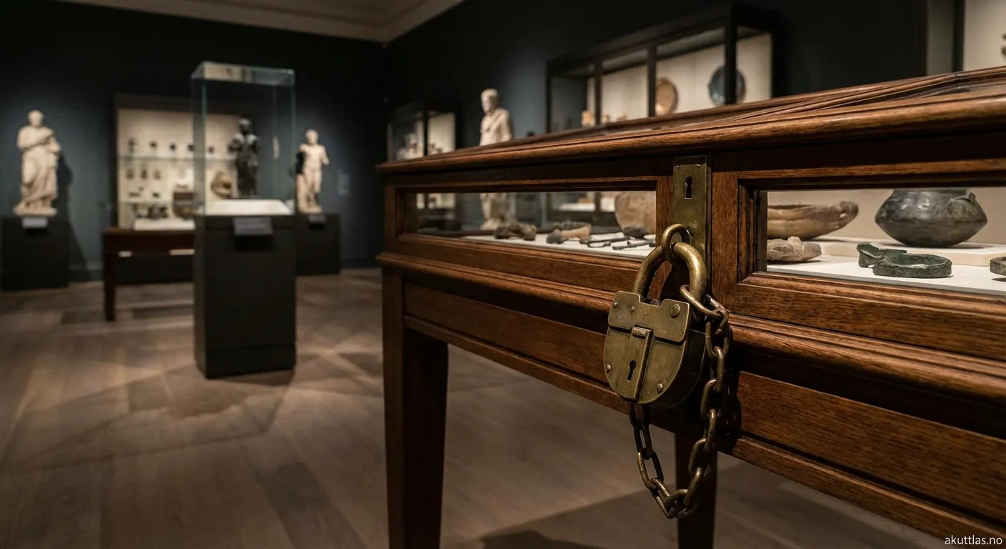 Museum sikkerhetslås med elektronisk tilgangskontroll