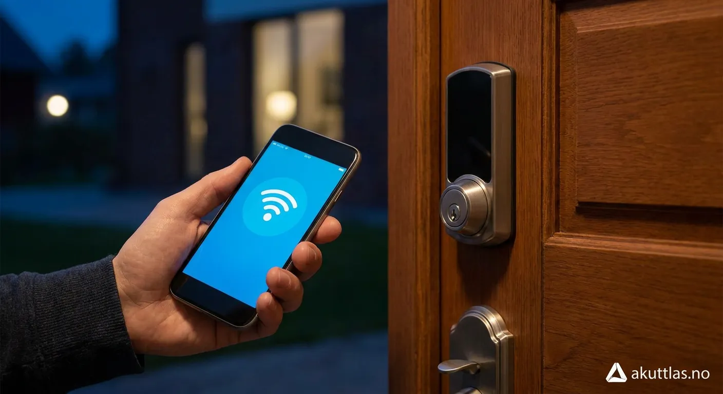 WiFi-tilkopla smart dorlas med digitalt tastatur